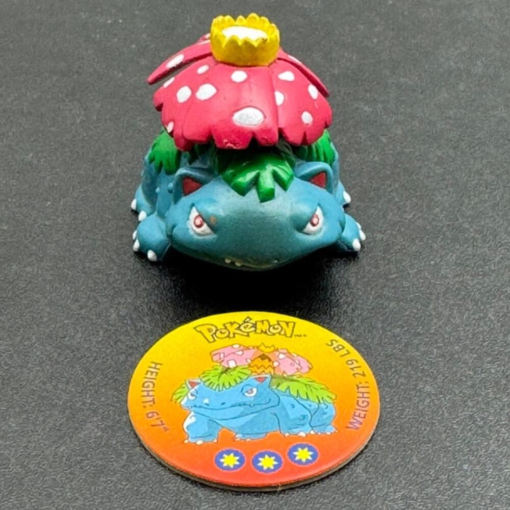 Venusaur Tomy Pokemon Vintage PVC Figure With Coin CGTSJ 1998
